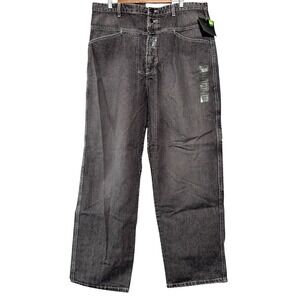 Marithe Francois Girbaud Y2K Brand X Men's Straight Leg Faded Black NWT 38x32